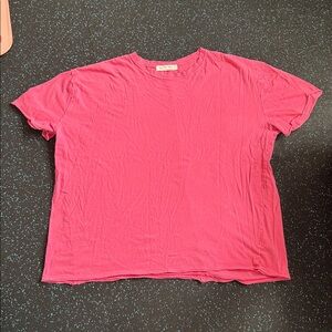Free People We The Free Vibrant Pink Tee